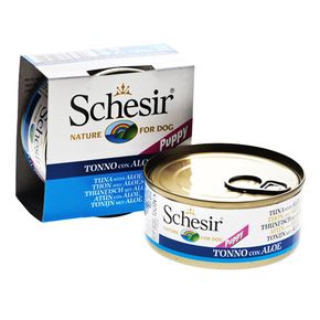 Schesir Puppy Tuna with Aloe для щенков Тунец с Алоэ 150 гр (желе)