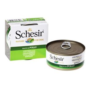 Schesir Chicken fillets, 150 гр для взрослых собак Куриное филе (желе)