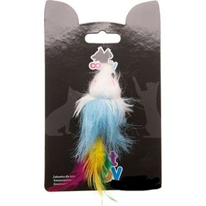 Игрушка COMFY TOY. MINI мышь с перьями 9 см