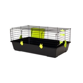 VOLTREGA КЛЕТКА для КРОЛИКА 520 цвет черный - складная 80x46x35 см
