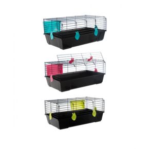 Voltrega КЛЕТКА для КРОЛИКА 527 цвет черный - складная 120x59x40 см