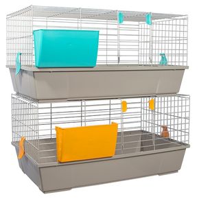 VOLTREGA КЛЕТКА для КРОЛИКА 920 цвет серый 70x40,5x38 см