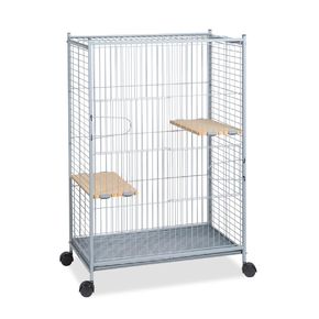 VOLTREGA Клетка для шиншилл серая 41.00 x 70.00 x 106.00 см. 001491G