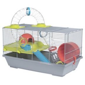 КЛЕТКА VOLTREGA для мышей и хомяков серая 28.00 x 50.50 x 29.00 см.001138G