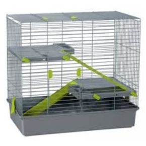 VOLTREGA КЛЕТКА для КРОЛИКА серая 40.50 x 70.00 x 65.00 см. 001974G