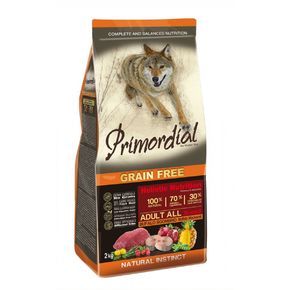 PRIMORDIAL HOLISTIC GRAIN-FREE DOG Adult Buffalo & Mackerel Д/взрослых собак всех пород с буйволом и скумбрией