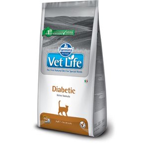 Farmina Vet Life Cat DIABETIC Полнорационное и сбалансированное питание для кошек с формулой контроля уровня глюкозы в крови у животных (при сахарном диабете)