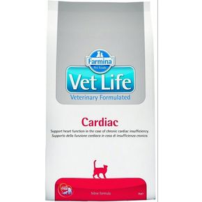 Farmina Vet Life Cat CARDIAC Диетическое питание для кошек для поддержки функции сердца при хронической сердечной недостаточности