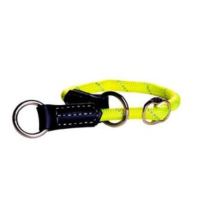 ROGZ ошейник полуудавка Rope Obedience (нейлон+кожа) Желтая