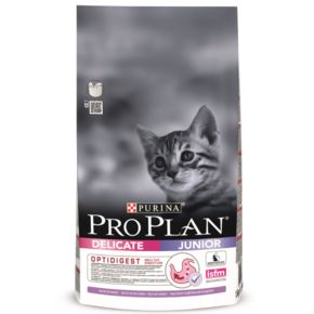 PURINA PRO PLAN Delicate Junior - для котят с высоким содержанием индейки, имеющих чувствительное пищеварение