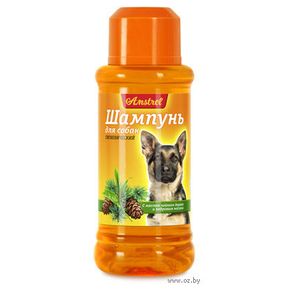 Шампунь Amstrel 320мл для собак гигиенический с маслом чайного дерева и кедровым маслом