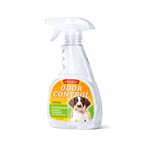 Средство Amstrel Odor control устраняет запах, пятна и метки для собак