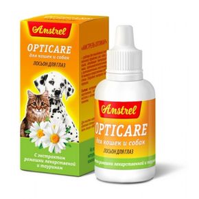 Лосьон для глаз Amstrel Opticare для кошек и собак, 30 мл