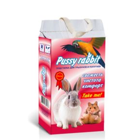 Pussy rabbit подстилка для грызунов и попугаев Гранулы
