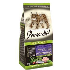 Primordial Holistic Grain Free Neutered Turkey & Herring - Примордиал Неутеред - для взрослых кастрированных котов и стерилизованных кошек с индейкой и сельдью