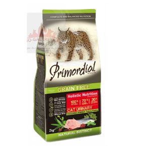 Primordial Holistic Grain Free Urinary Turkey & Herring - Примордиал Уринари - для взрослых кошек с индейкой и сельдью, для профилактики мочекаменной болезни