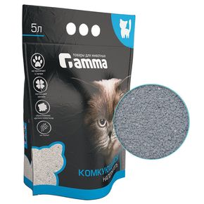 Gamma - наполнитель для кошачьих туалетов, бентонитовый комкующийся