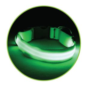 Triol Ошейник светодиодный NIGHT CITY неоновый желтый, 25*410-510мм