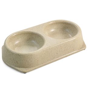 Triol BM05 Миска из бамбука ЭКО двойная, 0,18*2л