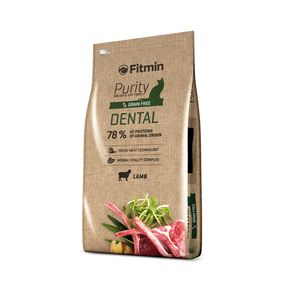 Fitmin Cat Purity Dental - беззерновой для поддержания здоровья полости рта у взрослых кошек