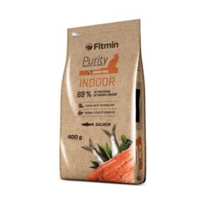 Fitmin Cat Purity Indoor - беззерновой корм для взрослых кошек, живущих в помещении.