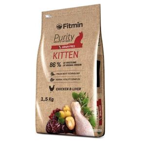 Fitmin Cat Purity Kitten - беззерновой корм для котят до 12 месяцев, беременных и кормящих кошек