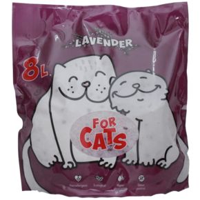 FOR CATS, силикагелевый наполнитель с ароматом лаванды