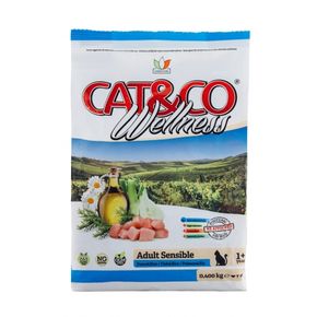 CAT&CO WELLNESS Adult Sensible Fish and Rice Эдалт Сенситив Рыба с Рисом