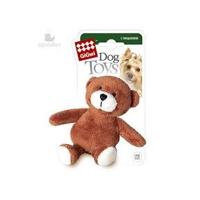 Игрушка GiGwi Медведь, с пищалкой, плюш