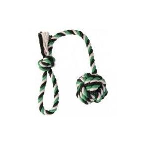 Игрушка TRIXIE для собак, веревка с мячиком, полиэстер/хлопок