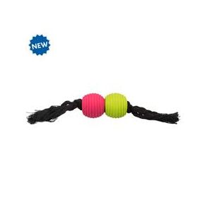Игрушка TRIXIE Мячики на веревке латекс/хлопок