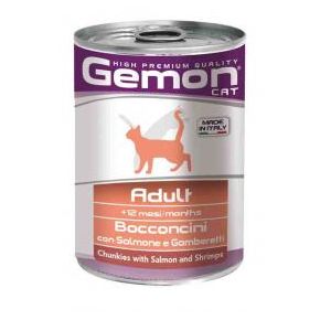 Gemon Cat Adult Salmon/Shrimps Консервированный корм кошек (лосось/креветки) 415 гр