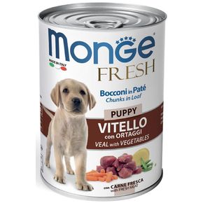 MONGE FRESH PUPPY VEAL/VEGET Консервированный корм для щенков телятина/овощи
