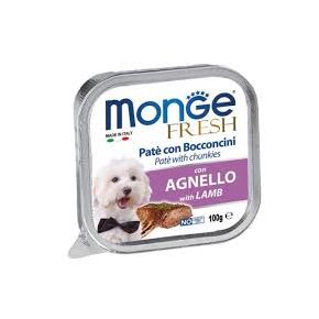 MONGE DOG FRESH LAMB - Монже Дог Фрэш Лэмб - Консервированный корм для собак, паштет с ягненком.