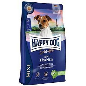 Happy Dog Sensible Mini France - Хэппи Дог Сенсибл Мини Франсе - Беззерновой корм для собак миниатюрных пород с чувствительным пищеварением с уткой