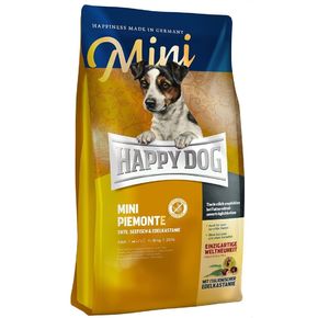 Happy Dog Supreme Mini Piemonte (утка и морская рыба) - Беззерновой корм (с итальянским сладким каштаном) для активных собак миниатюрных пород с чувствительным пищеварением.