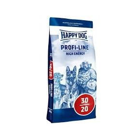 Happy Dog Profi-Line 30/20 High Energy (высокая активность) - полнорационный корм для средних и крупных пород собак с повышенными потребностями в энергии и высокими нагрузками, а также беременных и лактирующих сук c домашней птицей.