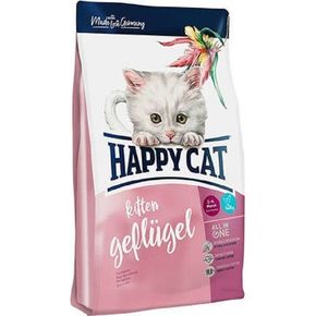 Happy Cat Kitten Land-Geflügel 37,5/21 для котят от 5 недель до 6 месяцев с птицей и лососем, без злаков