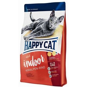 Happy Cat Indoor Voralpen-Rind (Говядина) 34/12 для взрослых кошек, живущих дома с говядиной