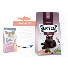Happy Cat Sterilised Atlantik-Lachs (атланический лосось) - для стерилизованных кошек с лососем