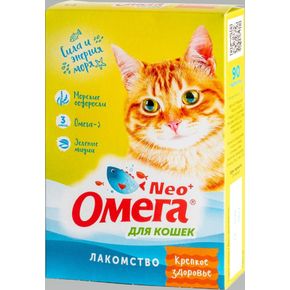Омега Neo+ с морскими водорослями Крепкое здоровье для кошек