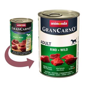 Animonda Gran Carno original Adult Rind & Wild (Говядина, дичь) консервированный корм для собак