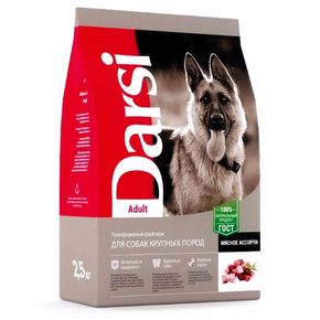 Darsi Adult Maxi - Дарси - сухой корм для собак крупных пород Мясное ассорти