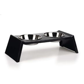 650615 Beeztees Миска для собак двойная антрацит