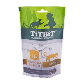 TITBIT Хрустящие подушечки - Лакомство для кошек,60 гр