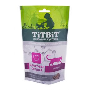 TITBIT Хрустящие подушечки - Лакомство для кошек,60 гр