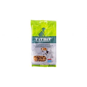 TITBIT Хрустящие подушечки с начинкой, кролик с творогом 95 г