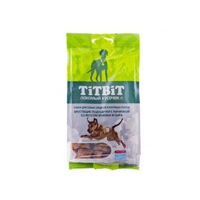 TITBIT Хрустящие подушечки с начинкой с ягненком и сыром 95 г для средних и крупных пород
