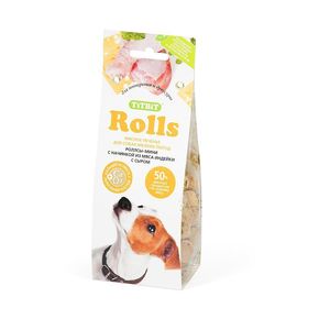 TitBit Печенье Rolls мини с начинкой, 100 гр