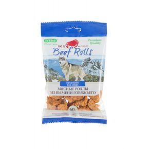 TITBITЛакомство для собак Роллы мясные Beef Rolls , 60 г